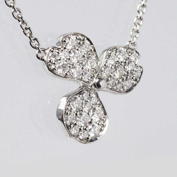 Tiffany & Co. Platinum and Diamond Paper Flowers Pendant Necklace - Picture 1 of 6